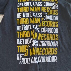 Men's Graphic Tee - Black with Yellow & White Print